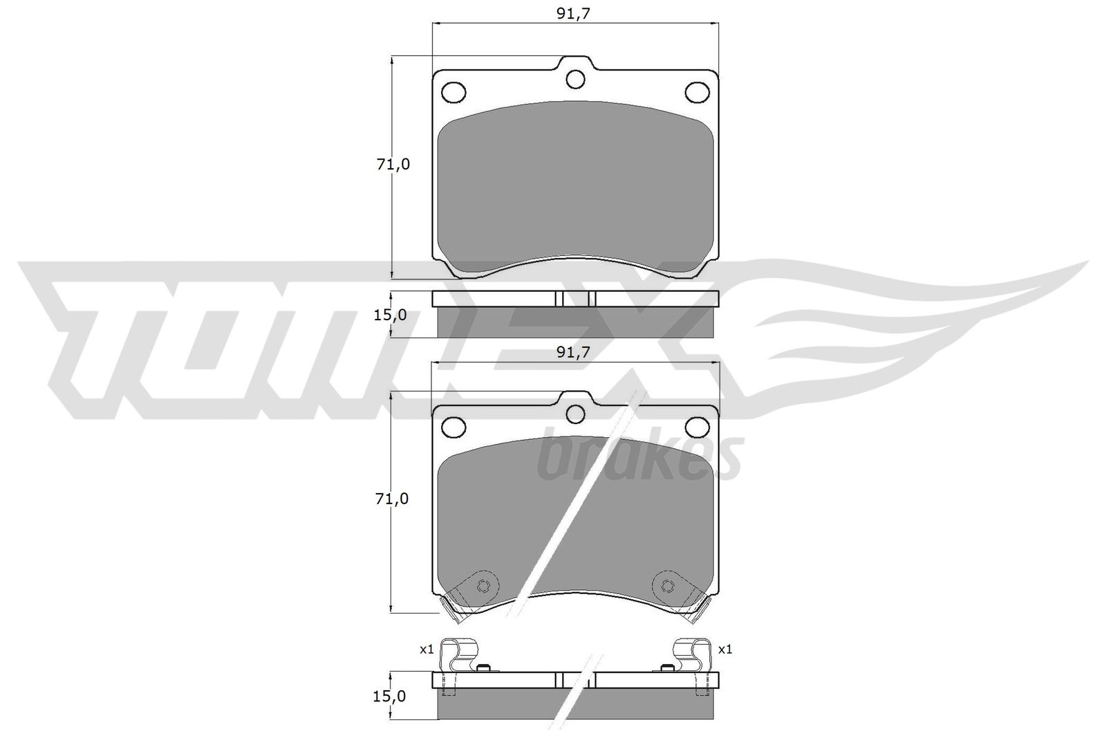 TOMEX Brakes TX 11-68 Sada...